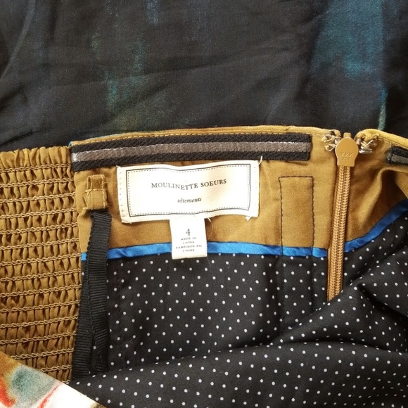 Moulinette Soeurs Splashed Palatte Dress Size 4 - Picture 7 of 8